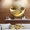 Designart - Elegant Sofa' Disc Large Abstract Circle Metal Wall Art